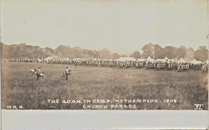 Wytham Park near Eynsham & Oxford. Queens Own Oxfordshire Hussars in Camp # 8. - Picture 1 of 3