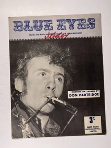 Don Partridge Sheet Music Original Vintage Blue Eyes Richard Kerr 1960's - Picture 1 of 12