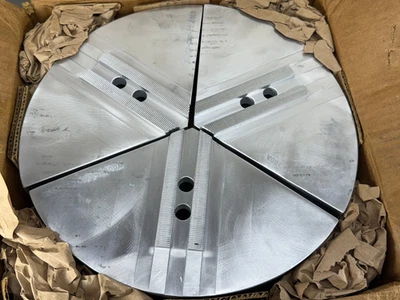 Mandíbulas redondas de aluminio 12-RKT-8300A 12" x 3" de altura - Hechas en EE. UU. - Kitagawa Foto 1 de 3