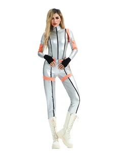Ladies Halloween Catsuit astronaut Bodysuit Woman bodysuit Cosplay Costume Set - Picture 1 of 7