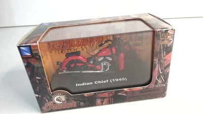 New Ray Toys 1945 Indian Chief Red Motorcycle Die Cast Replica 1:32 NOS - Image 1 of 4