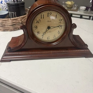 Hermle Scottsville Light Oak Tambour Style Mantel Clock Dual Chime Move Working - Picture 1 of 11