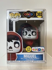 Funko Pop! Disney Coco Miguel #303 (Toys R Us GLOW In Dark) - Protector Included - Picture 1 of 11