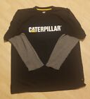 Caterpillar Mens Cat Logo .Long Sleeve T-Shirt  Black Xl