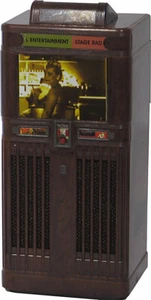 JUKEBOX COLECCIONABLE MINIATURA RÉPLICA MOLINOS PANORAM SOUNDIES 1947 LIGHTS & PLAYS - Imagen 1 de 1