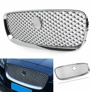 Chrome Hood Grille Front Upper Mesh Radiator Grill For Jaguar XF XFR 2016-18 17 - Picture 1 of 10