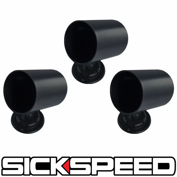 3 PIEZAS MEDIDOR GIRATORIO POD SOPORTE DE MONTAJE EN TABLERO PANEL POD SE ADAPTA A AUTÓMETRO P3 NEGRO Foto 1 de 1