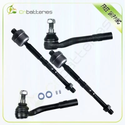 Eslabones de extremo de varilla de amarre interior exterior delantero 4 piezas para Mercedes Benz C240 C320 CLK 63 Foto 1 de 4