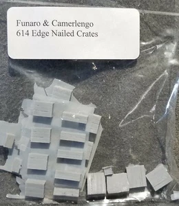 Funaro F&C 614 Detail Parts WOOD SHIPPING CRATES Edge Nailed Various Sizes (30) - Picture 1 of 8