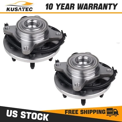 Pair Front Wheel Bearing Hub For 2004-2008 Ford F-150 Lincoln Navigator Mark Lt - Image 1 of 4