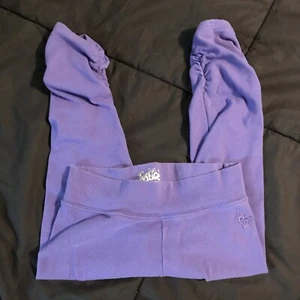 Girls Justice Purple Capri Pants Size 7 Button Calf Line - Picture 1 of 9