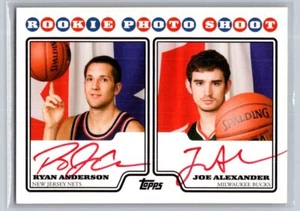 2008-09 Topps #RPD-AA Ryan Anderson/Joe Alexander RPS Autographs Dual Red - Picture 1 of 2