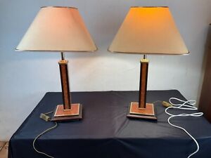 Paire de  Lampe de Salon/Bureau Années 80 ROBERT de SCHUYTENER