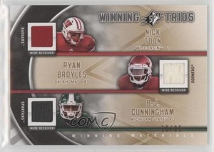 2012 SPx Winning Trios /99 Nick Toon Ryan Broyles BJ Cunningham #WM3-9 Rookie RC