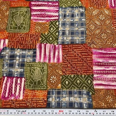 Vtg 1994 Pioneer’s Patchwork Alexander Henry Collection Cotton Remnant 16" x 44" - Image 1 of 2