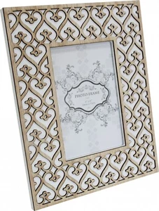 Natural Heart Picture Frame 5 x 7” |Beach |Coastal |Shabby Chic |Hamptons |Decor - Picture 1 of 1