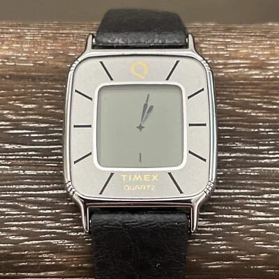 Vintage TIMEX T-CELL Digital Illusion Analog Silver Tone Women Watch New Battery - image 1 of 4
