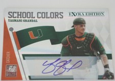 2010 Donruss Elite #5 YASMANI GRANDAL Miami Hurricanes Auto Special #ed 69/99
