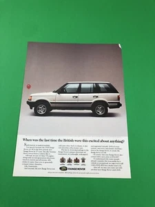 1989 1990 1991 1992 1993 1994 RANGE ROVER ORIGINAL PRINT AD ADVERTISEMENT B48 - Picture 1 of 1