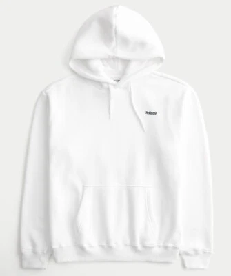 全新带标签 HOLLISTER 男式长袖标志连帽衫 | 尺寸 M、L、XL、XL | 49.95 美元 — 第 1/2 张图片