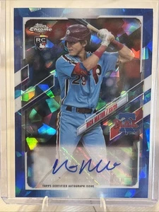 Autógrafos de novato Topps 2021 actualización cromada edición Sapphire #RA-NMA Nick Maton - Imagen 1 de 4