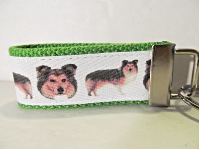 Llavero Sheltie, llavero excelente cosido y muy resistente. Hecho a mano en USA. Foto 1 de 4