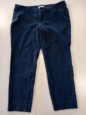 Pantalones capri Old Navy para mujer talla 12 azul mezcla de algodón pixie tiro medio bolsillos Foto 1 de 4