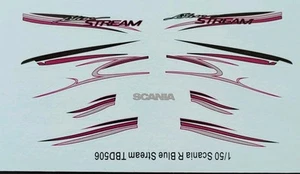 Decals Scania R, S, Blue Stream 1:50 Wsi,tekno,Imc.Neuf - Foto 1 di 2