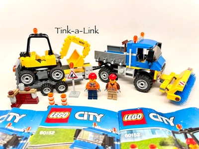 LEGO 60152 Street Sweeper & Excavator City Set Complete with Manuals w/Trailer - Image 1 of 4
