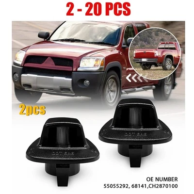 2-20X LED License Plate Light Housing Black For Dodge Dakota Mitsubishi 1997-11 - Image 1 of 4