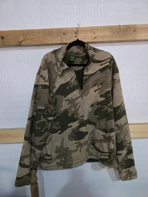 Cabelas Outfitter CAMO Pullover Men's XL Fleece For Hunting - Image 1 of 4