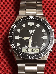 Very Rare Vintage Pulsar Y652-9020 LCD Digital Watch - 1980's - Picture 1 of 21