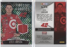 2016 Panini Prizm NASCAR Firesuit Fabrics Green Flag Prizm /99 Kyle Larson #KL