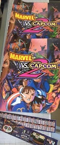 Marvel Vs Capcom 2 Arcade Art Kit. Moves List/Bezel Sticker, Side Art, Marquee. - Picture 1 of 4