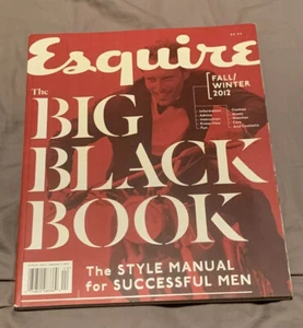 NEW! ESQUIRE THE BIG BLACK BOOK FALL/WINTER 2012 (THE STYLE MANUAL) - Picture 1 of 2
