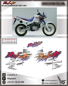 Adesivi NX 650 DOMINATOR 1993 - 1995 NX650 grafiche/stickers graphic - Picture 1 of 1