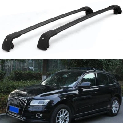 Barra transversal de techo bloqueable 2 piezas para Audi Q5 2009-2018 Foto 1 de 4
