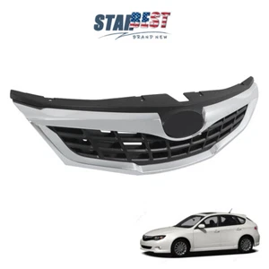 Plastic For Subaru Impreza 2008-2009 Front Bumper Grille Upper Grill Gloss Black - Picture 1 of 15