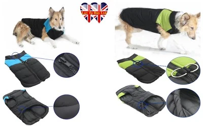 Dog Vest,Dogs Jacket,Dog Clothes,Size From : S To 7 XL,Colour : Blue & Green - Image 1 of 3