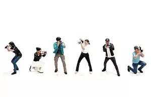 Photographers Set – MiJo Exclusives - 6 figures set - 1/64 American Diorama - Picture 1 of 3