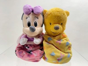 Disney Parks Disney Babies Minnie Mouse with Swaddle Blanket 12" Plush Stuffed - Picture 1 of 18