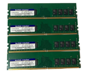 32GB 4x8GB Server Ram PC4-19200 DDR4 2400 DIMM Unbuffered 288Pin ECC F24EA8GS - Picture 1 of 4