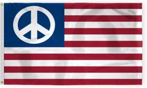 AGAS American-US Peace FlagAGAS USA US Peace Flag 3x5 ft Nylon - Double Stitched - Picture 1 of 8