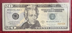 2017 STAR $20 DOLLAR EXACT BIRTHDAY NOTE; 2 6 1966 MEMORIAL￼ REMEMBRANCE TRIBUTE - Picture 1 of 2