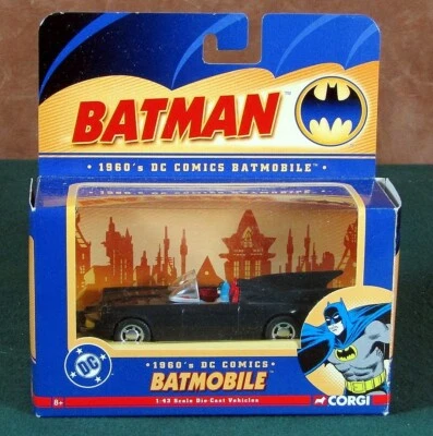 77301 CORGI 1960 DC COMICS BATMAN BATMOBILE ESCALA 1:43 VEHÍCULO FUNDIDO A PRESIÓN EXCELENTE Foto 1 de 4