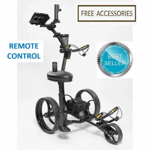 Black Bat Caddy X8R Adv XL Li Remote Electric Powered Golf Cart+FREE Accessories - Picture 1 of 12