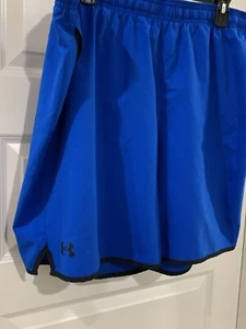 Under Armour HeatGear Active Shorts Men's 2XL XXL Blue Drawstring Waist - Picture 1 of 5