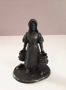Franklin Mint Fine Pewter Figurine American People THE HOMESTEADER 1974 VTG USA - Picture 1 of 12