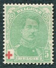BELGIUM 1914 5c (+5c) red and green SG154 mint MH FG Red Cross Fund b ##W51