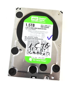 WD WD15EADS Caviar Green 1.5TB 3.5" 5.4K 3G SATA HDD Festplatte 32MB Cach - Bild 1 von 5